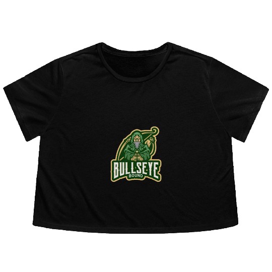 Bullseye Bound archery Flowy Cropped Tees