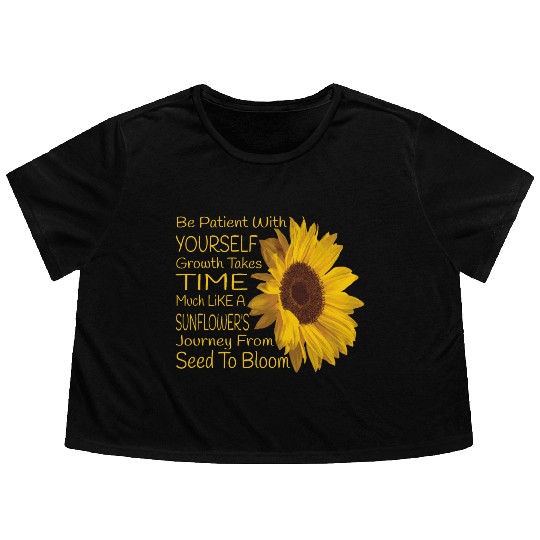 Sunflower Flowy Cropped Tees