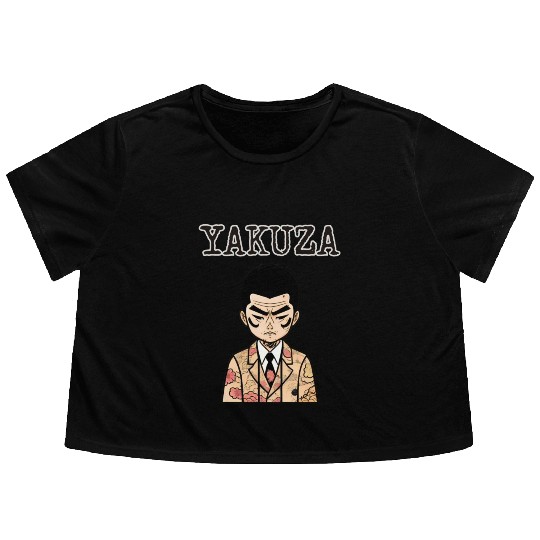 Yakuza Flowy Cropped Tees
