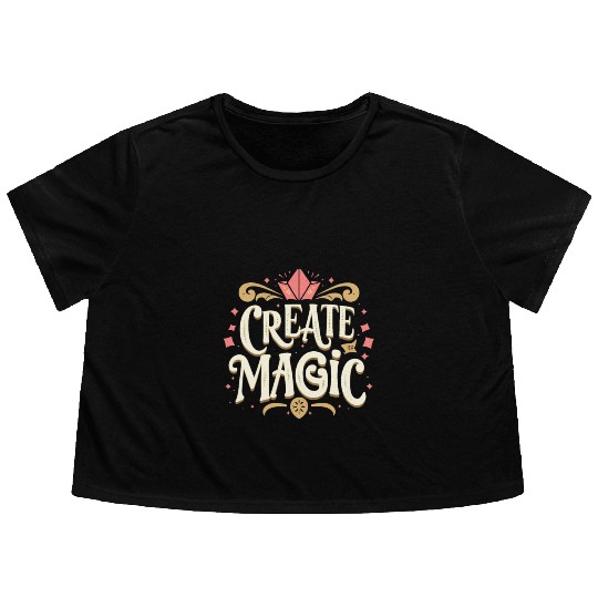 Create Magic Flowy Cropped Tees