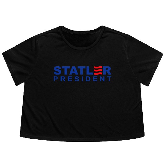 Statler and Waldorf For President Flowy Cropped Tees