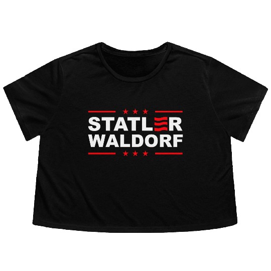 Statler and Waldorf Flowy Cropped Tees