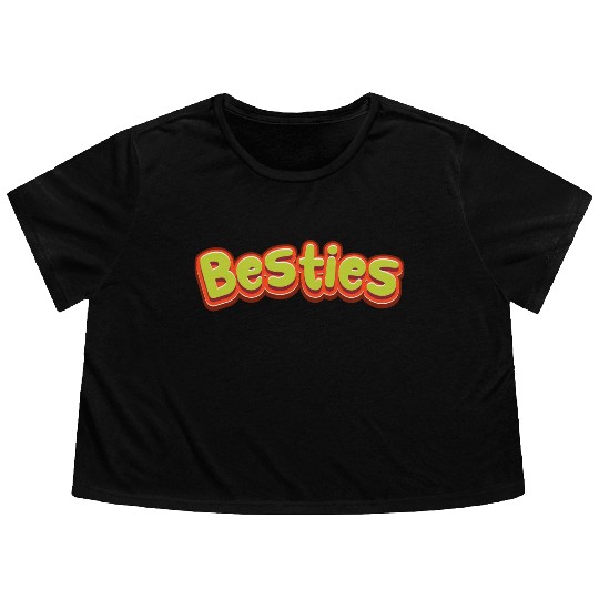 besties Flowy Cropped Tees