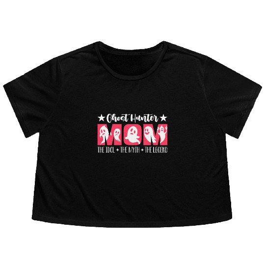 Ghost Hunter Mom The Idol Haunting Ghost Hunters Flowy Cropped Tees