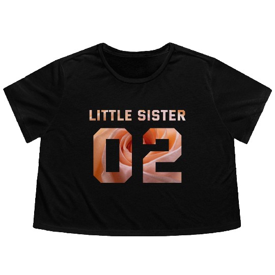 LITTLE SISTER 02 Flowy Cropped Tees