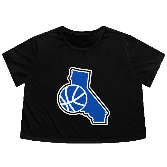 California Basketball Warriors Flowy Cropped Tees