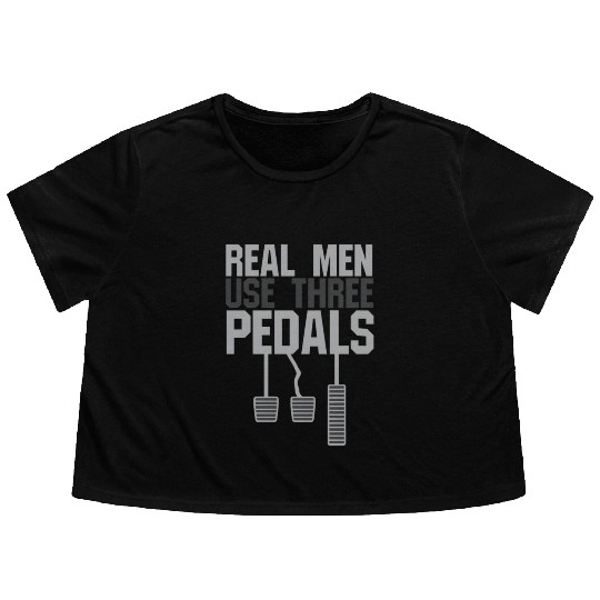 Car Guy Hub Real Use Three Pedals Flowy Cropped Tees