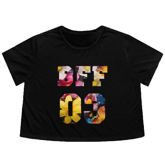Flower Best Friends for 3 - BFF 03 Flowy Cropped Tees