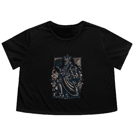 King of basketball Flowy Cropped Tees