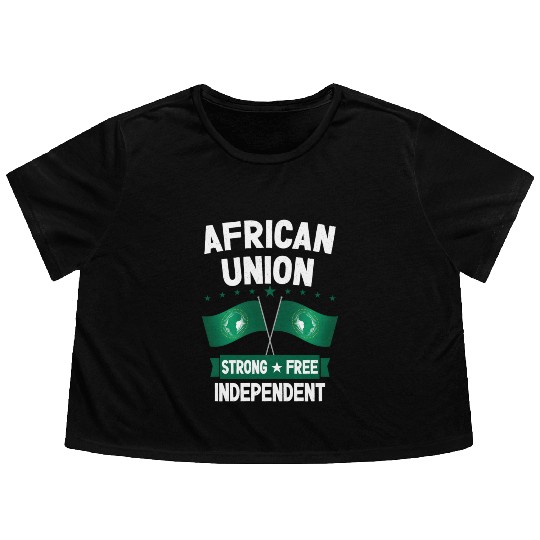 African Union Flowy Cropped Tees