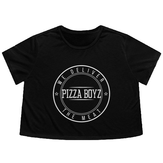 PIZZA BOYZ Flowy Cropped Tees