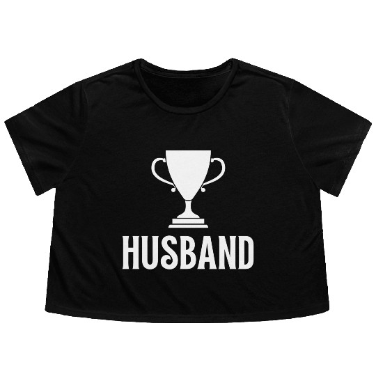 Trophy Husband Essential Flowy Cropped Tees
