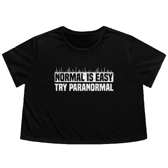 Gifts for Ghost Hunters | Paranormal Ghosts Flowy Cropped Tees