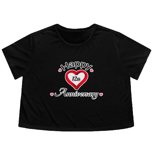 anniversary 12nd Flowy Cropped Tees