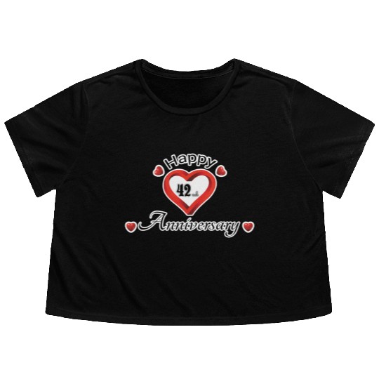 anniversary 42nd Flowy Cropped Tees