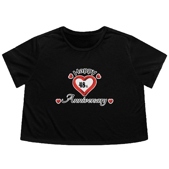 anniversary 48th Flowy Cropped Tees