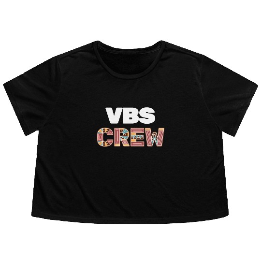 VBS Colorful Bible Vacation School Love Flowy Cropped Tees