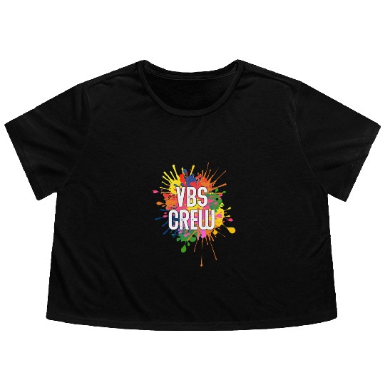 VBS Colorful Bible Vacation School Love Flowy Cropped Tees