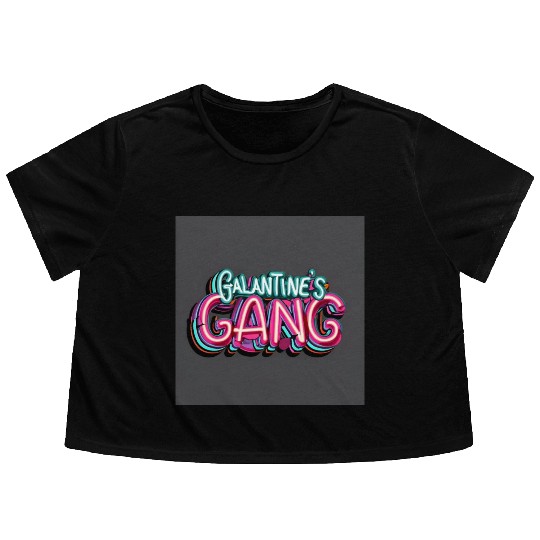 GALENTINE'S Gang Flowy Cropped Tees