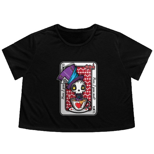 Mad Hatter Flowy Cropped Tees