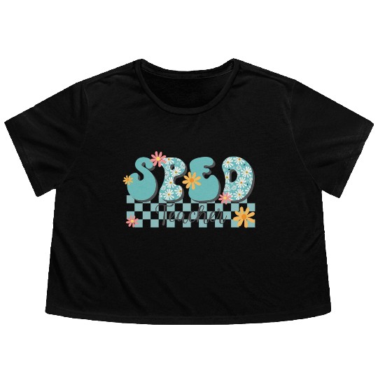 SPED Teacher Flowy Cropped Tees