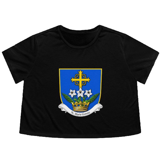 St Maria Goretti Lily Saints Catholic Purity Flowy Cropped Tees