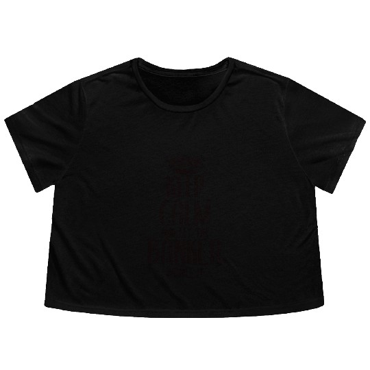 keep calm and Let the Banker Handle it Flowy Cropped Tees