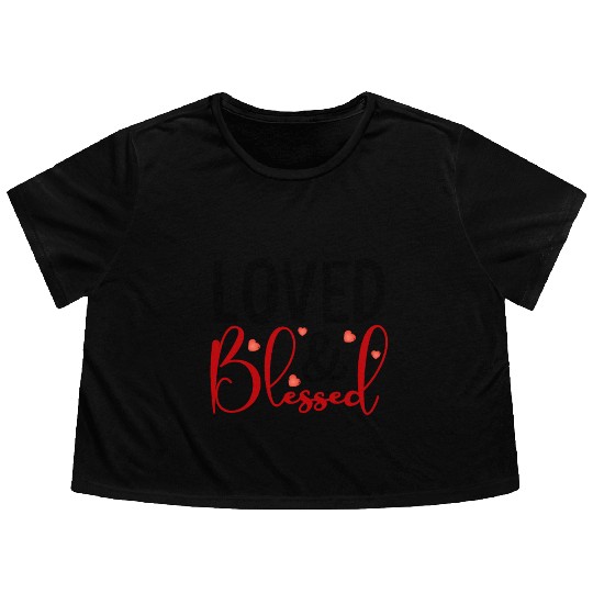 Blessed Love Fusion Flowy Cropped Tees