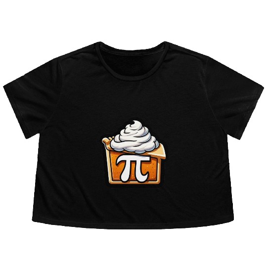 Pi Day, Happy PI day Flowy Cropped Tees