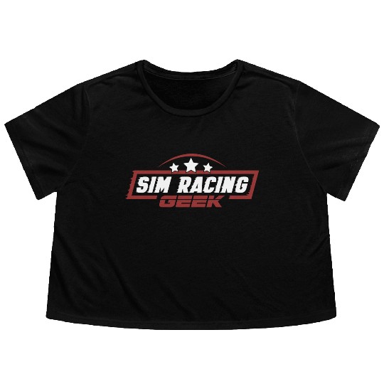 Sim Racing Geek - Esports Racer Experience Flowy Cropped Tees