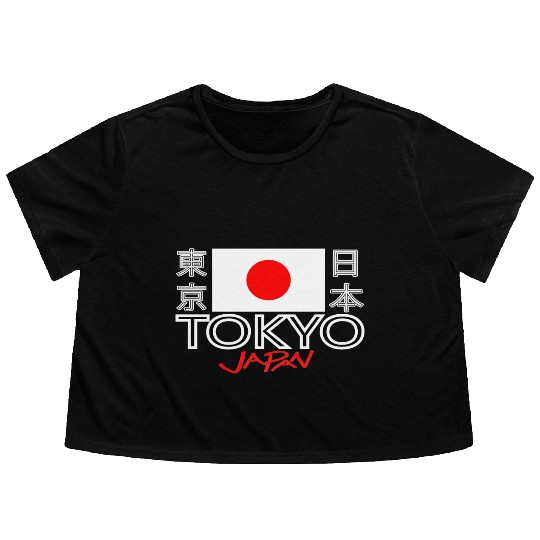 Tokyo Japan: Modern Meets Tradition Flowy Cropped Tees