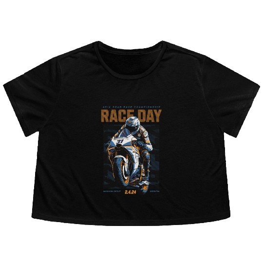 Race Day Flowy Cropped Tees