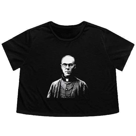 Saint Maximilian Maria Kolbe Flowy Cropped Tees