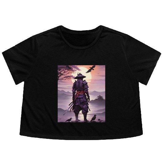 The Samurai's Last Stand, Twilight Blades Flowy Cropped Tees