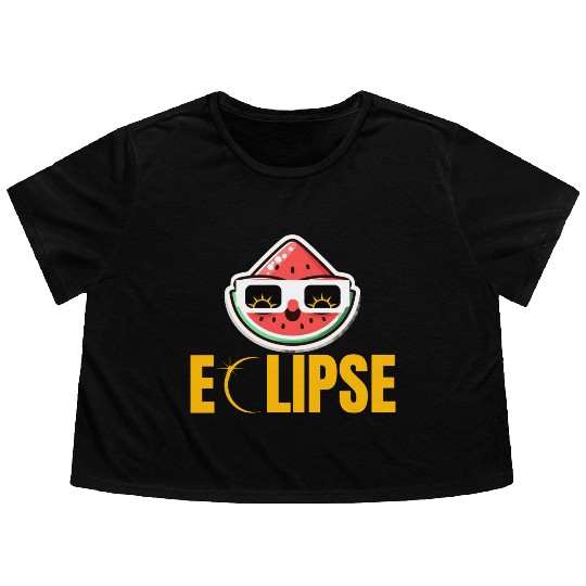 Eclipse Slice: Melon with Attitude! Flowy Cropped Tees