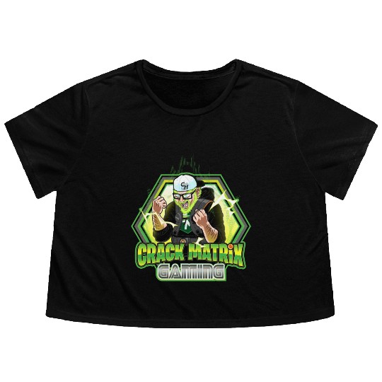 Crack Matrix Broly-Green Rage Quit Flowy Cropped Tees