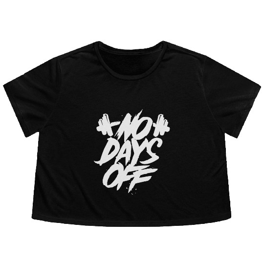 No Days Off Flowy Cropped Tees