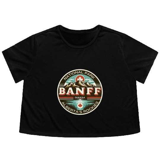 Banff National Park, Alberta Canada grizzly bears Flowy Cropped Tees
