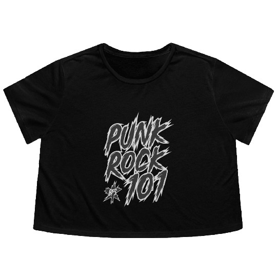 Punk Rock 101 Flowy Cropped Tees