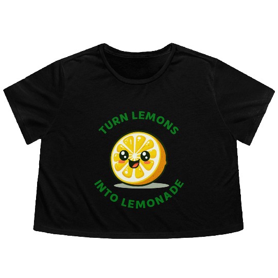 Turn Lemons Into Lemonade Flowy Cropped Tees