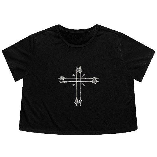 Archery Arrows Archer Flowy Cropped Tees