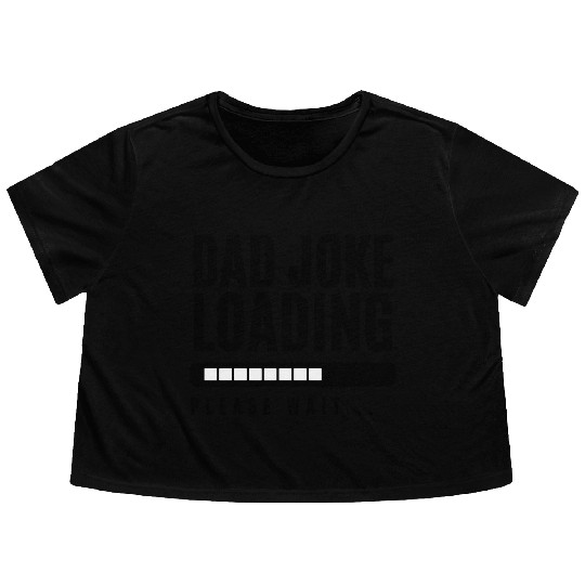 Black and Gray Bold Father s Day Occasion Flowy Cropped Tees