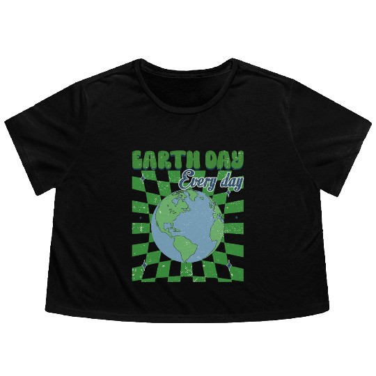 Earth Day 2024 Flowy Cropped Tees