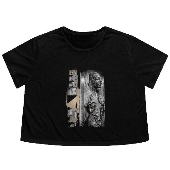 Han Solo Captured Flowy Cropped Tees