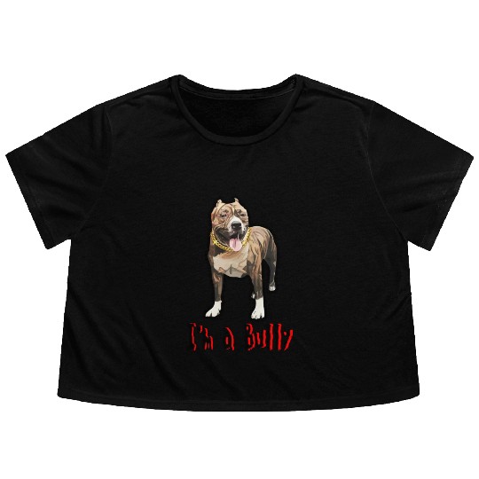 I'm a Bully Flowy Cropped Tees