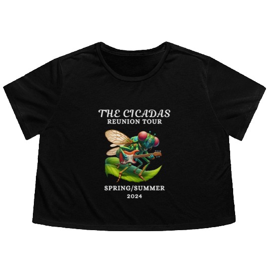 Cicadas Reunion Tour Spring Summer 2024 Flowy Cropped Tees
