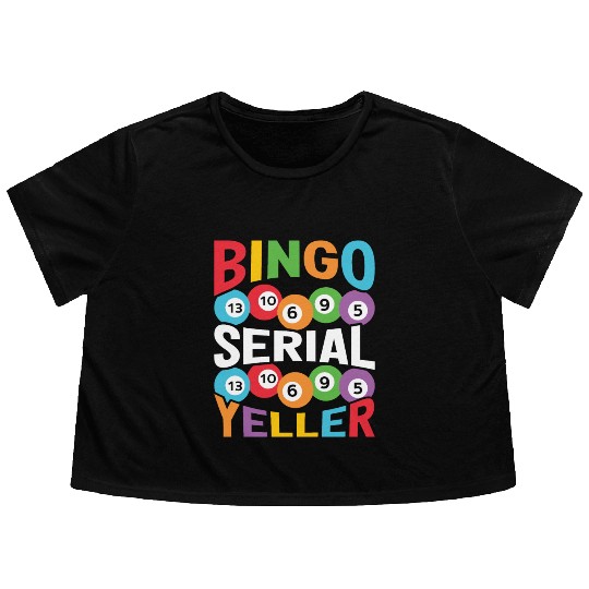 Bingo Serial Yeller Flowy Cropped Tees
