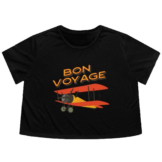 Bon Voyage Flowy Cropped Tees