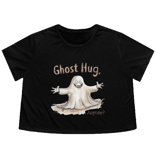 Ghost Hug, Anyone? Flowy Cropped Tees