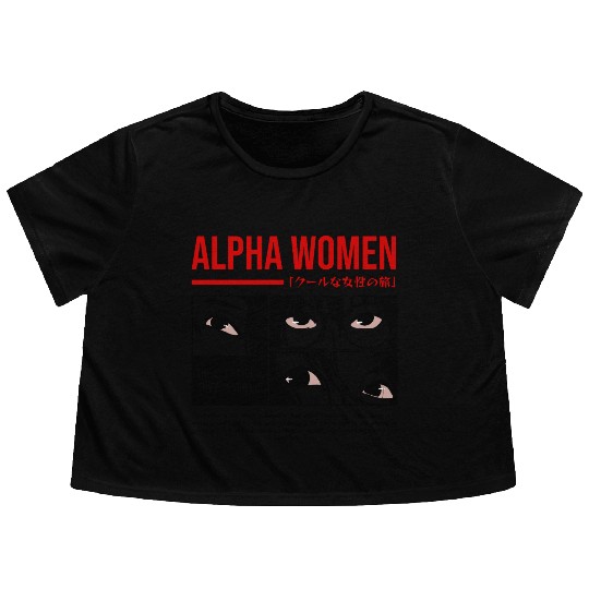 Anime eyes Streetwear Design Flowy Cropped Tees
